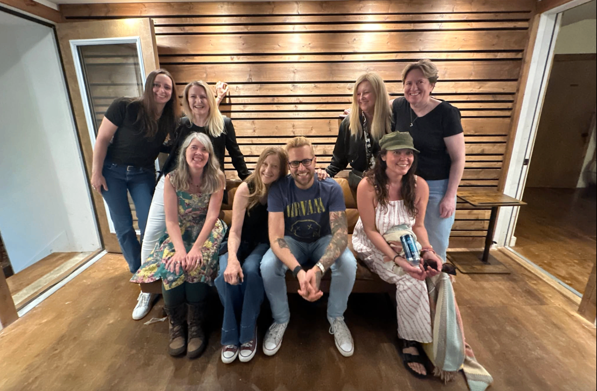 Intimate group of attendees at an in-person intensive